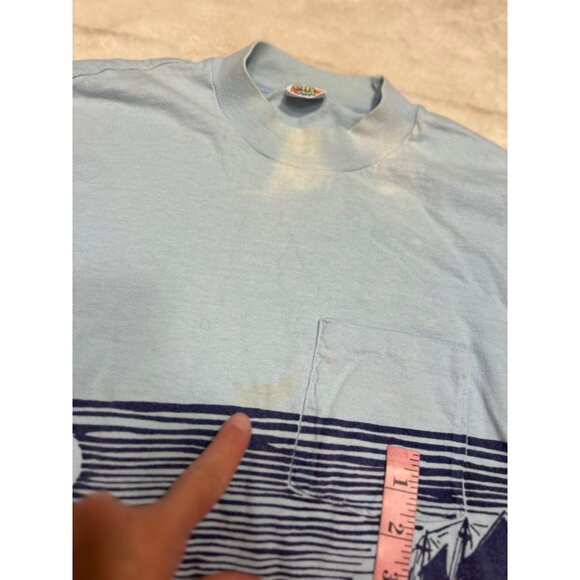 Vintage 1972 Crazy Shirts Hawaii Medium Long Sleeve T-Shirt 100% Cotton Nautical - Picture 6 of 8